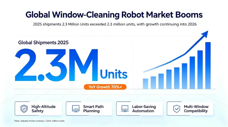 LIESA သည် 2026 Global Smart Cleaning Boom ကို လိုက်နာပြီး ပိုမိုဘေးကင်းပြီး စမတ်ကျသော အိမ်ဖြေရှင်းချက်များအတွက် ပြတင်းပေါက်သန့်ရှင်းရေး စက်ရုပ်နည်းပညာကို အဆင့်မြှင့်တင်သည်